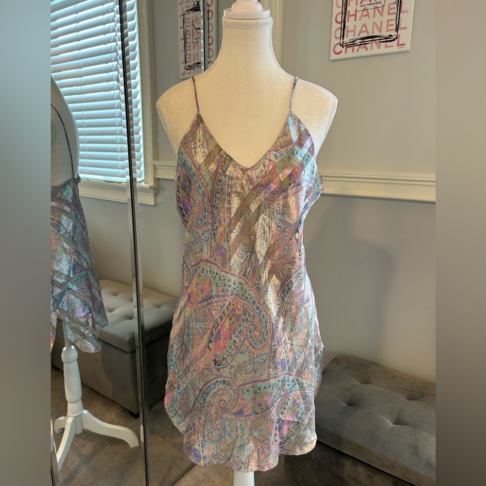 Vintage 80’s Lucie Anne Paisley Women's Robe & Nightgown Set Size Small - Picture 2 of 4